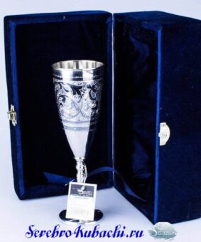 серебряный фужер для шампанского