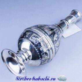 Alternative view of Водочный графин серебро