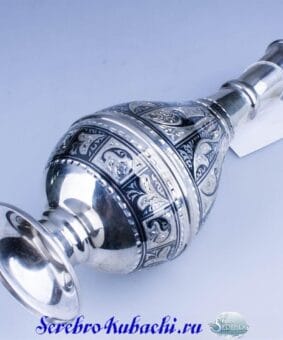 Alternative view of Водочный графин серебро