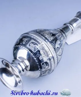 Alternative view of Водочный графин серебро