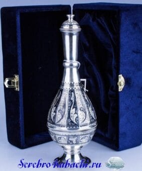 Водочный графин серебро 4