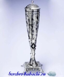серебряный графин рог