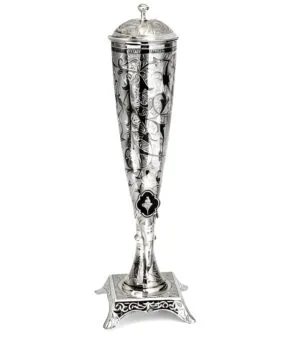 серебряный графин рог