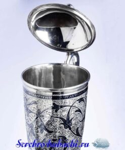 серебряный графин рог