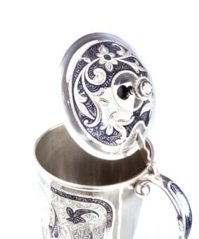 серебряный графин рог