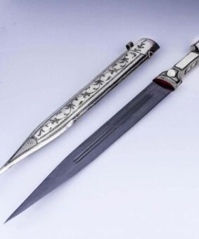 Кавказский кинжал в серебре Кубачи 13 кавказский кинжал в серебре