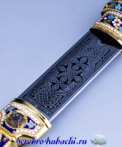 серебряный кинжал с эмалями