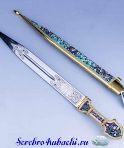 серебряный кинжал с эмалями