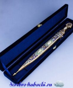 серебряный кинжал с эмалями