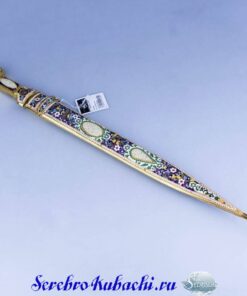 серебряный кинжал с эмалями