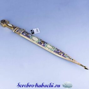 серебряный кинжал с эмалями