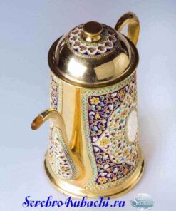серебряный кофейник