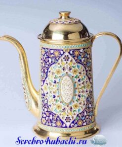 серебряный кофейник