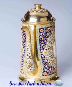 серебряный кофейник