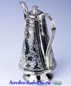 серебряный кофейник