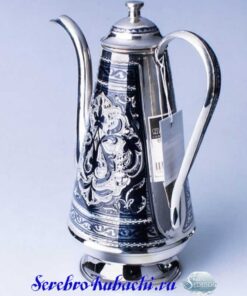 Серебряный кофейник заварник Кубачи 3