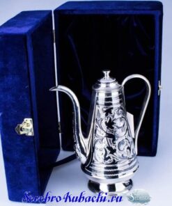 Серебряный заварочный кофейник 1
