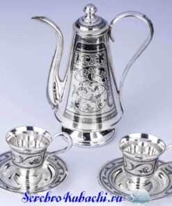 большой серебряный кофейный набор