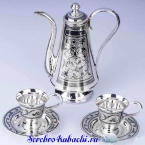 большой серебряный кофейный набор