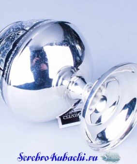 коньячный бокал серебряный