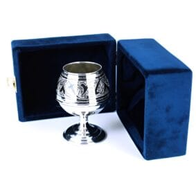 серебряный коньячный бокал