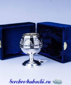 коньячный бокал серебряный