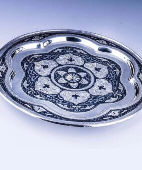 серебряный поднос кубачи