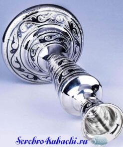 серебряный подсвечник