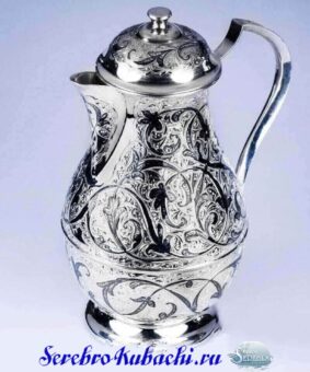 серебряный кувшин 925 пробы