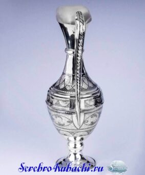 Кувшин серебряный Кубачи без крышки 5 кувшин кубачи
