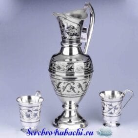 серебряный набор для воды недорого