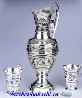 серебряный набор для воды недорого