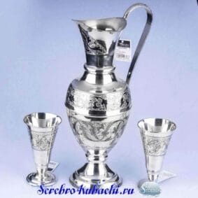 серебряный набор для воды