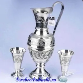 серебряный набор для воды