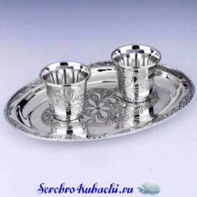 серебряный набор на двоих