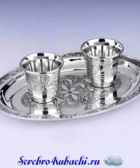 серебряный набор на двоих