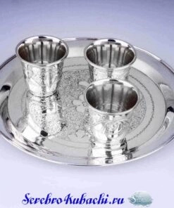 серебряный набор на троих
