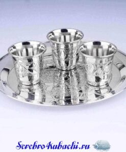 серебряный набор на троих