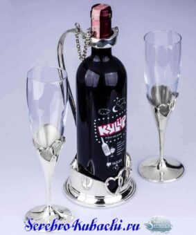 серебряный набор свадебный