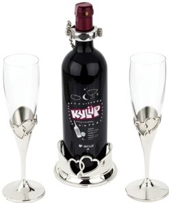 серебряный набор свадебный