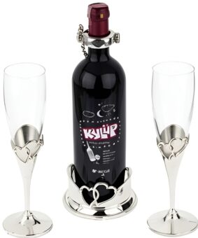 серебряный набор свадебный