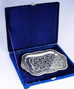 квадратный серебряный поднос