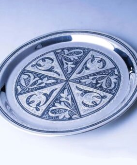 поднос серебро кубачи