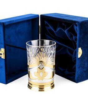 серебряный подстаканник с позолотой