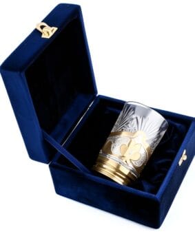 серебряный подстаканник с позолотой