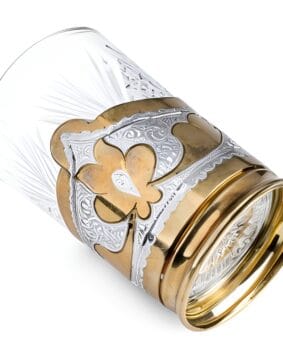 серебряный подстаканник с позолотой