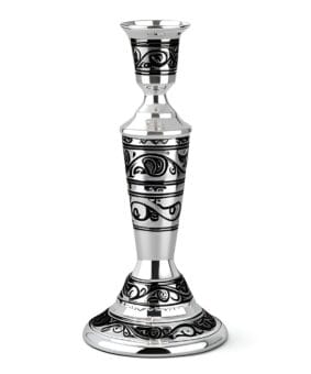 Серебряный подсвечник