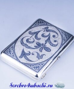 кубачинский серебряный портсигар
