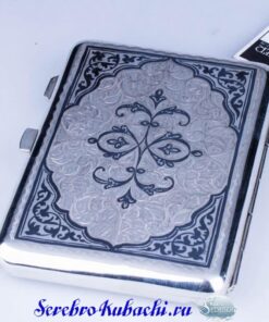 мужской серебряный портсигар