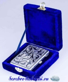 Серебряный портсигар 1